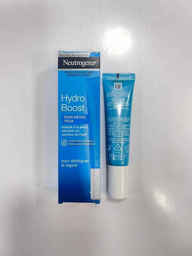 ژل کرم دور چشم نوتروژینا Neutrogena مدل هیدرو بوست Hydro Boost حجم 15 میل | آبرسان و روشن کننده