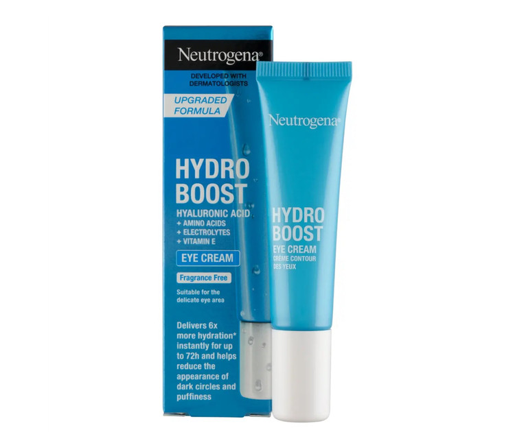 ژل کرم دور چشم نوتروژینا Neutrogena مدل هیدرو بوست Hydro Boost حجم 15 میل | آبرسان و روشن کننده