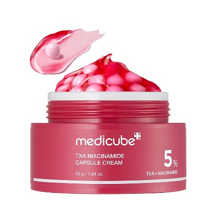کرم ضد لک و روشن کننده ترانگزامیک اسید و نیاسینامید مدی کیوب Medicube TXA Niacinamide Capsule Cream