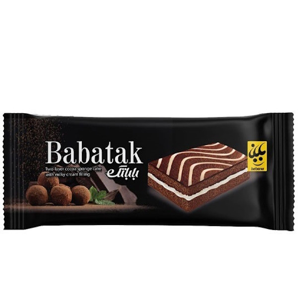 کیک باباتک کاکائویی بابانا - 40 گرم بسته 36 عددی