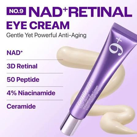 کرم دور چشم NAD + رتینال و 50 پپتاید شماره 9+ نامبوزین ۲۰میل اصل