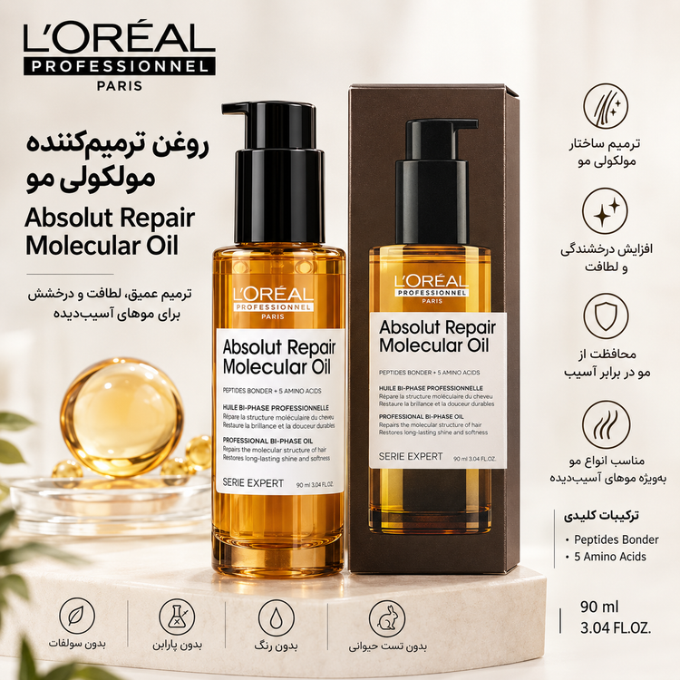روغن دو فاز ترمیمکننده مولکولی ابسولوت ریپیر اصل
