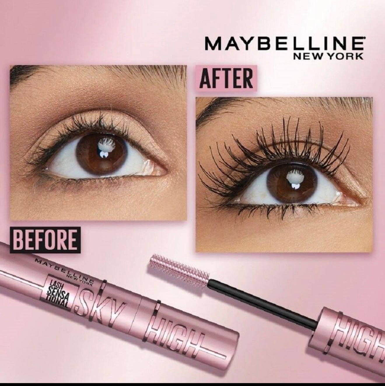 ریمل میبلین اسکای های | Lash Sensational Sky High | حجم‌دهنده و بلندکننده مژه‌ها  اصل