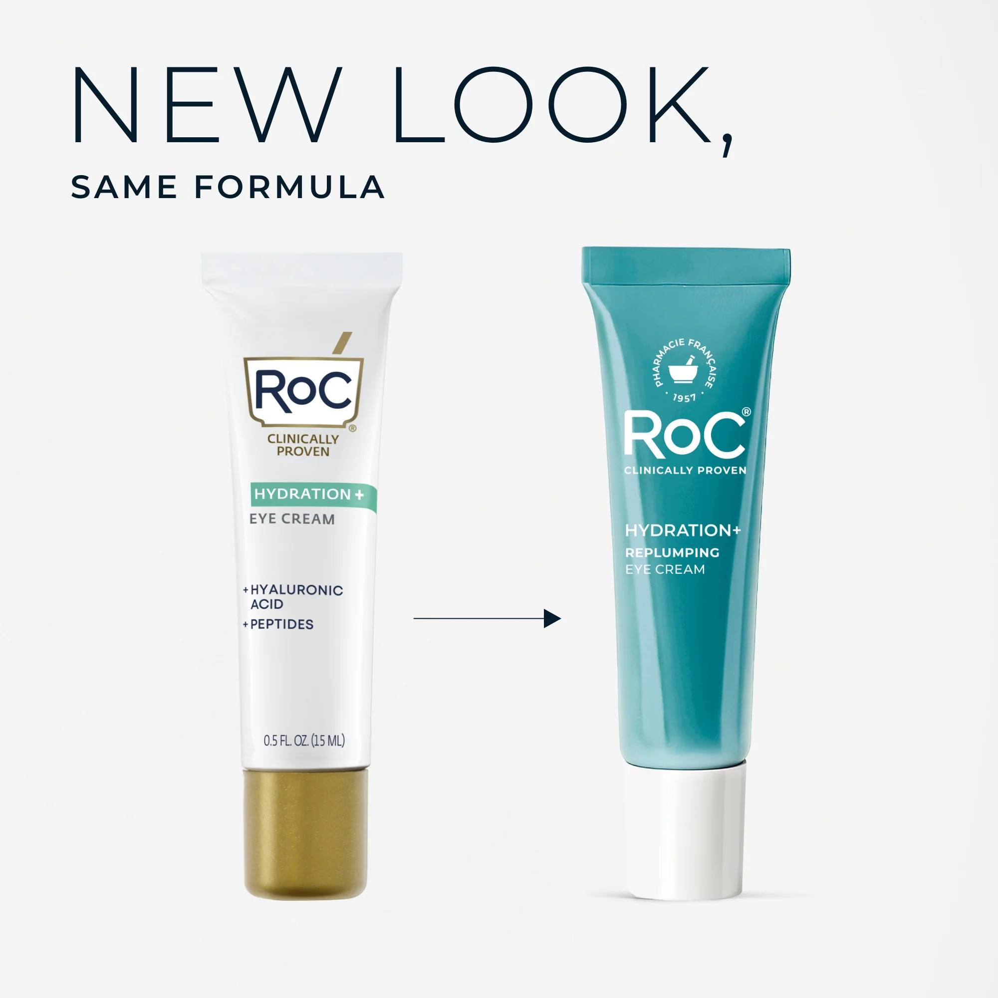 کرم دور چشم آبرسان و پُرکننده خطوط رو سی (RoC) مدل Hydration+ Replumping حجم ۱۵ میلی‌لیتر
